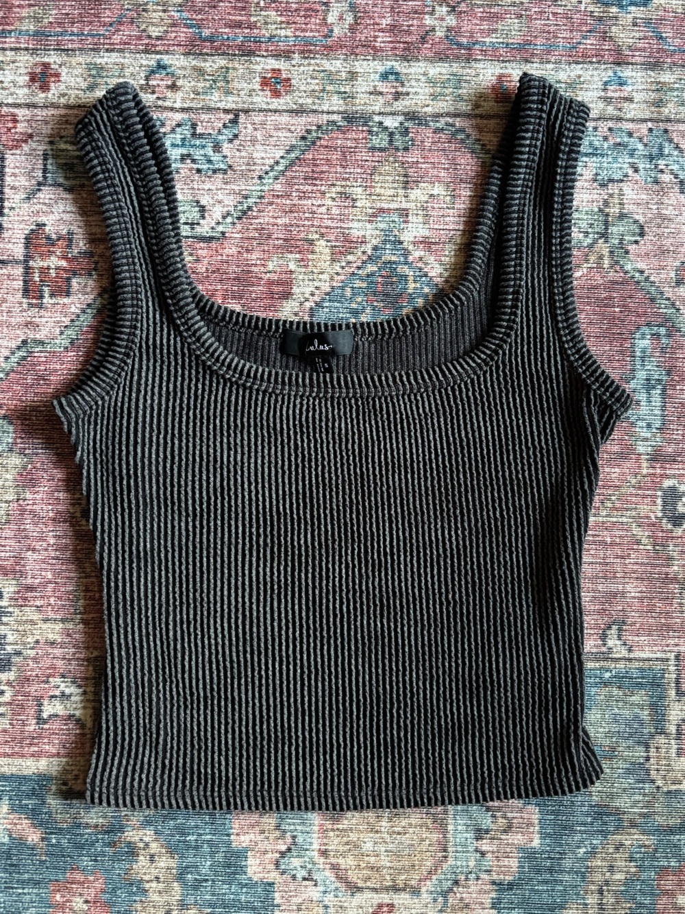 Lulus cropped ribbed tank top